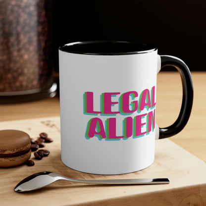 Aliens UFO Funny Retro Quotes Classic Accent Coffee Mug 11oz