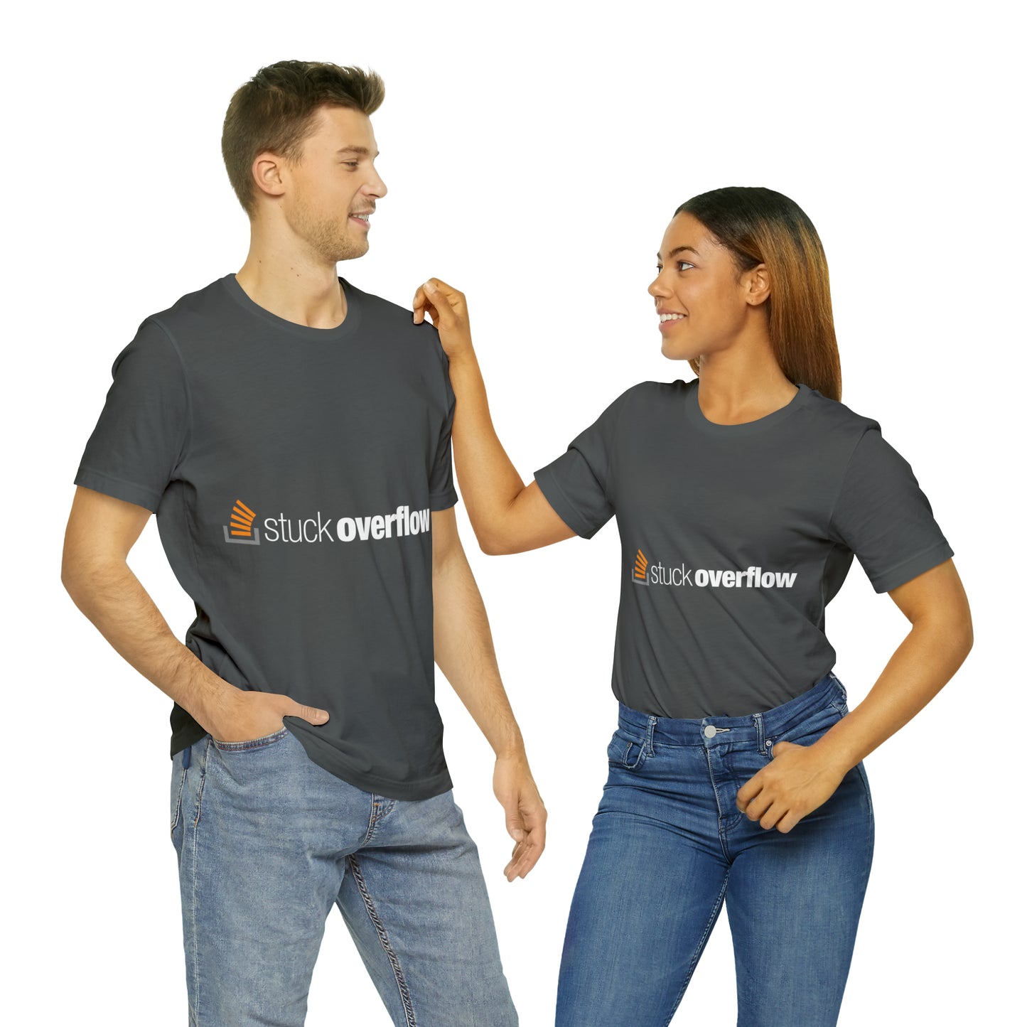 Stack Overflow Funny IT Developer Programming Nerdy Unisex Jersey Short Sleeve T-Shirt