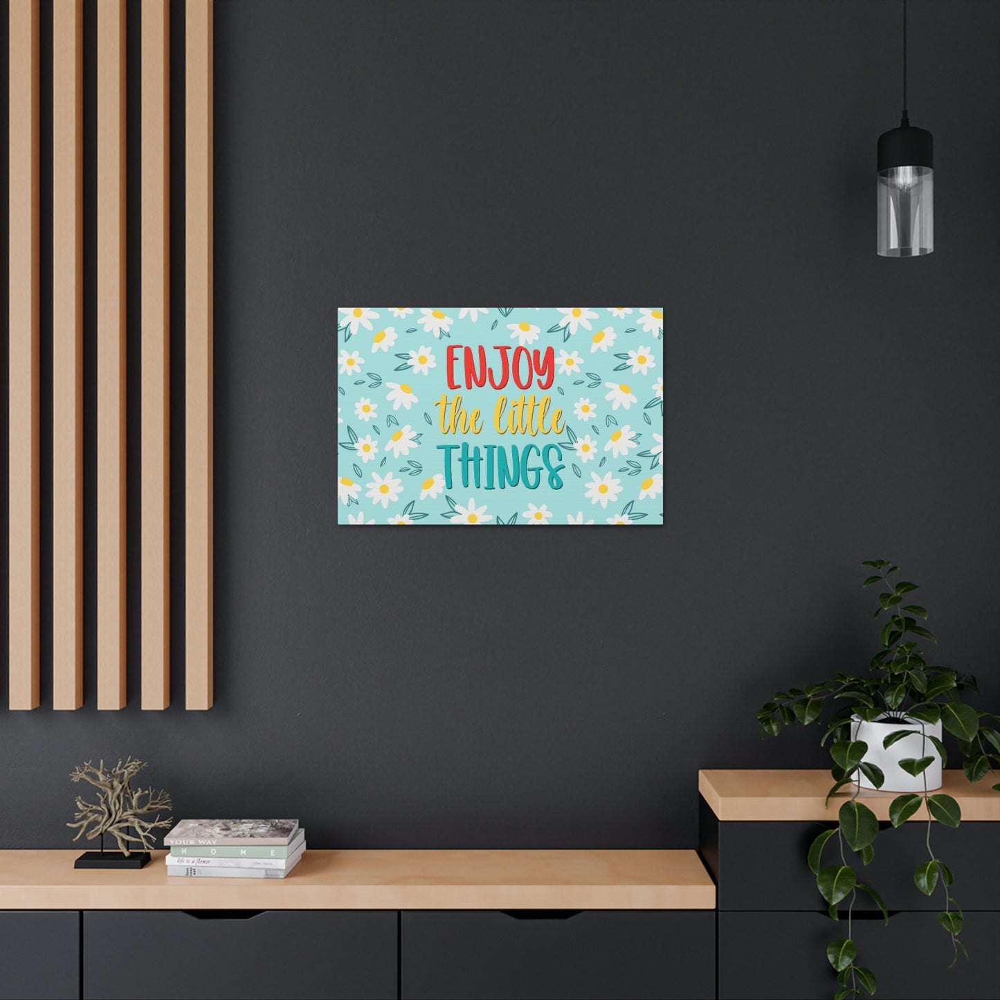 Enjoy The Little Things Aesthetic Classic Art Canvas Gallery Wraps