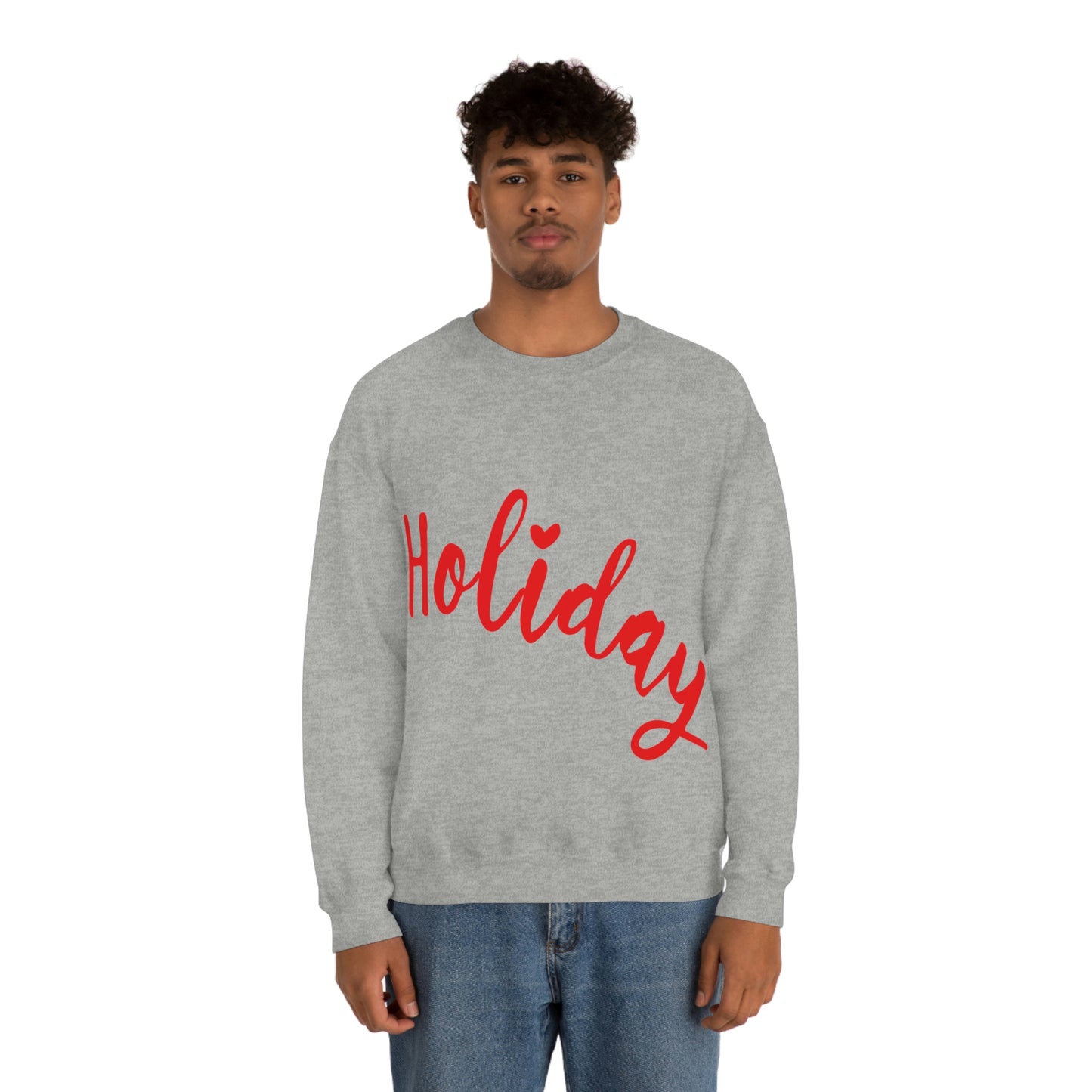 Holidays Red Text Weekend Quotes Unisex Heavy Blend™ Crewneck Sweatshirt