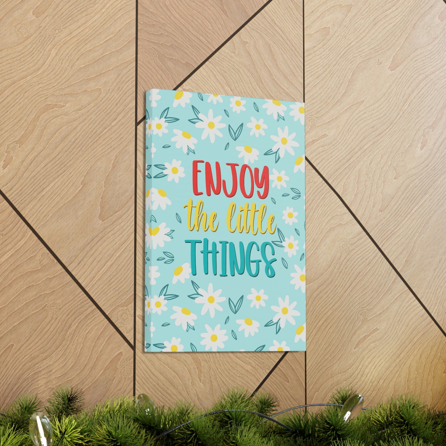 Enjoy The Little Things Aesthetic Classic Art Canvas Gallery Wraps