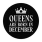 Queens Are Born in December Happy Birthday Ergonomic Non-slip Creative Design Mouse Pad