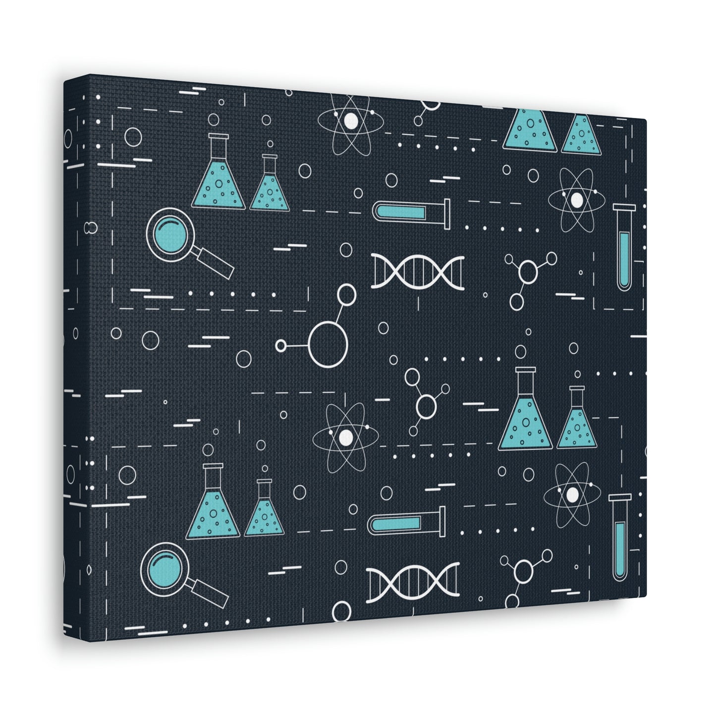 Chemistry Science Biology Pattern Scientist Educational Aesthetic Classic Art Canvas Gallery Wraps