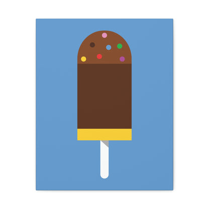 Ice Cream Lover Minimal Abstract Aesthetic Classic Art Canvas Gallery Wraps