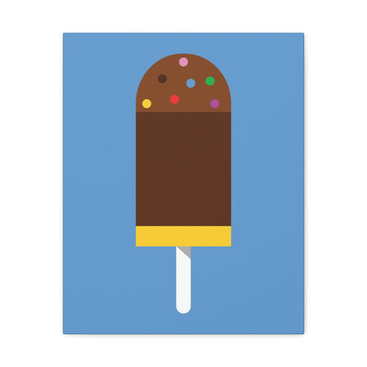 Ice Cream Lover Minimal Abstract Aesthetic Classic Art Canvas Gallery Wraps