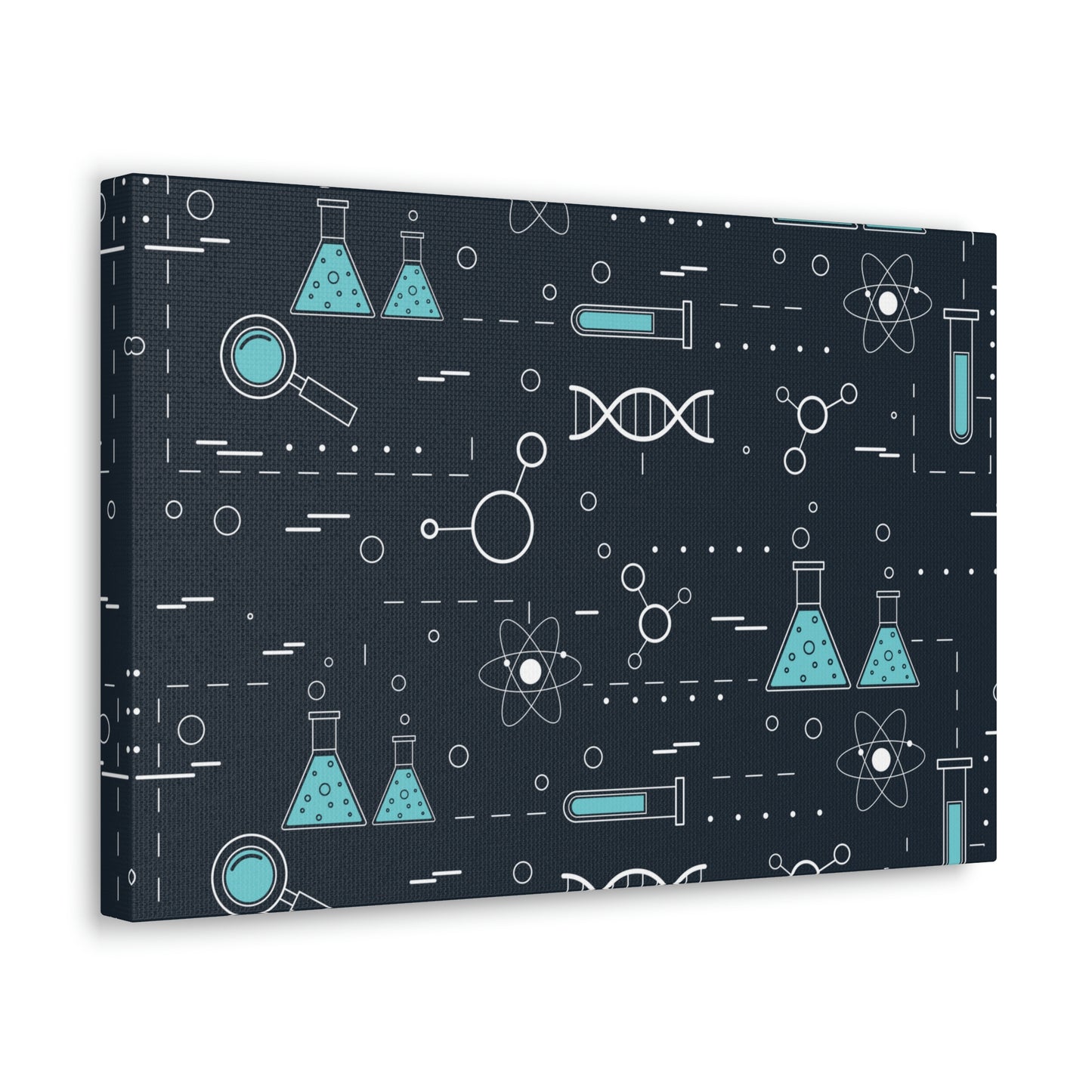 Chemistry Science Biology Pattern Scientist Educational Aesthetic Classic Art Canvas Gallery Wraps