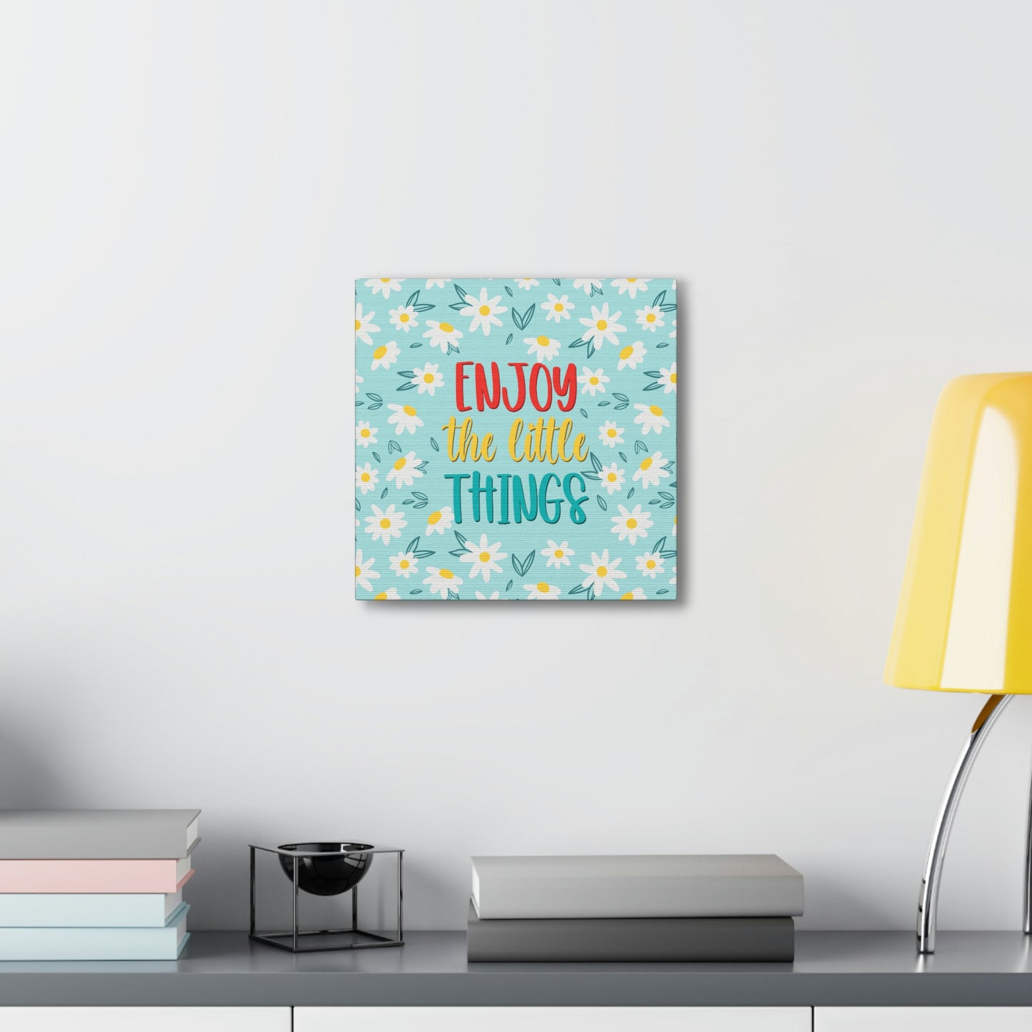 Enjoy The Little Things Aesthetic Classic Art Canvas Gallery Wraps