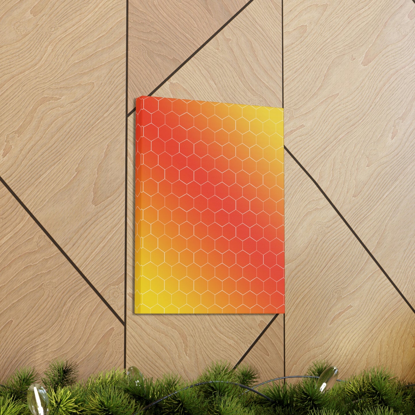 Bee Honeycomb Honey Nature Lovers Classic Art Canvas Gallery Wraps