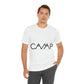 Camping Typography Minimal Art Unisex Jersey Short Sleeve T-Shirt