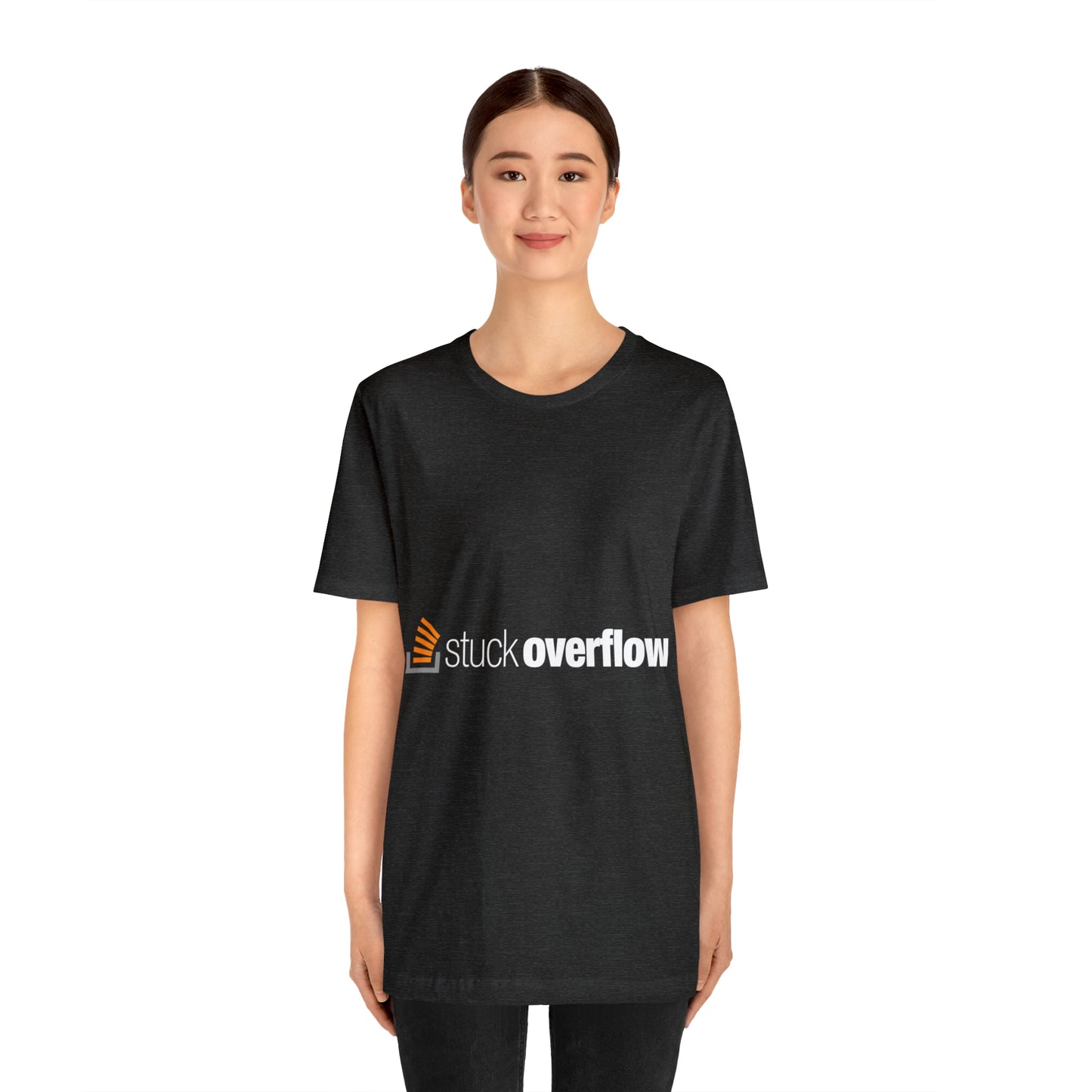 Stack Overflow Funny IT Developer Programming Nerdy Unisex Jersey Short Sleeve T-Shirt