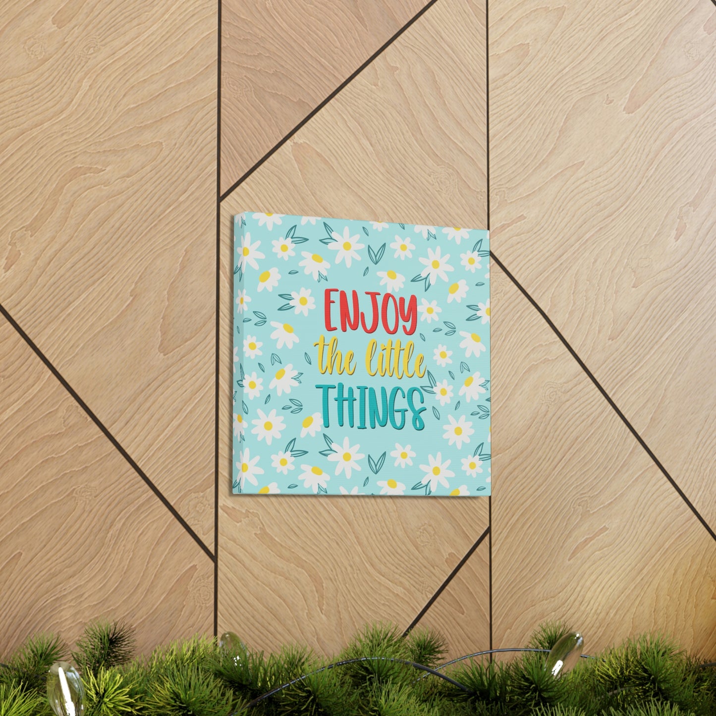 Enjoy The Little Things Aesthetic Classic Art Canvas Gallery Wraps