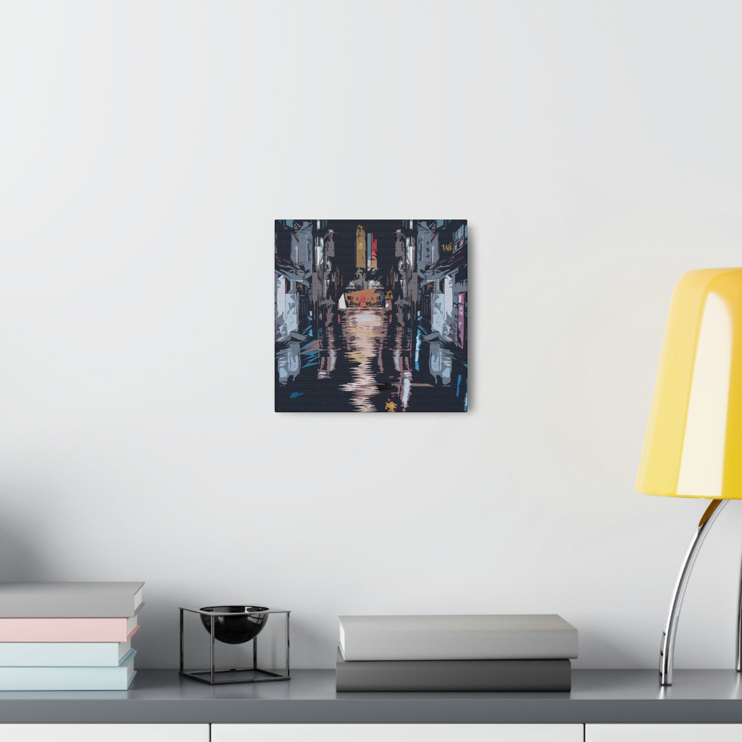 City Night Modern Abstract Classic Art Canvas Gallery Wraps