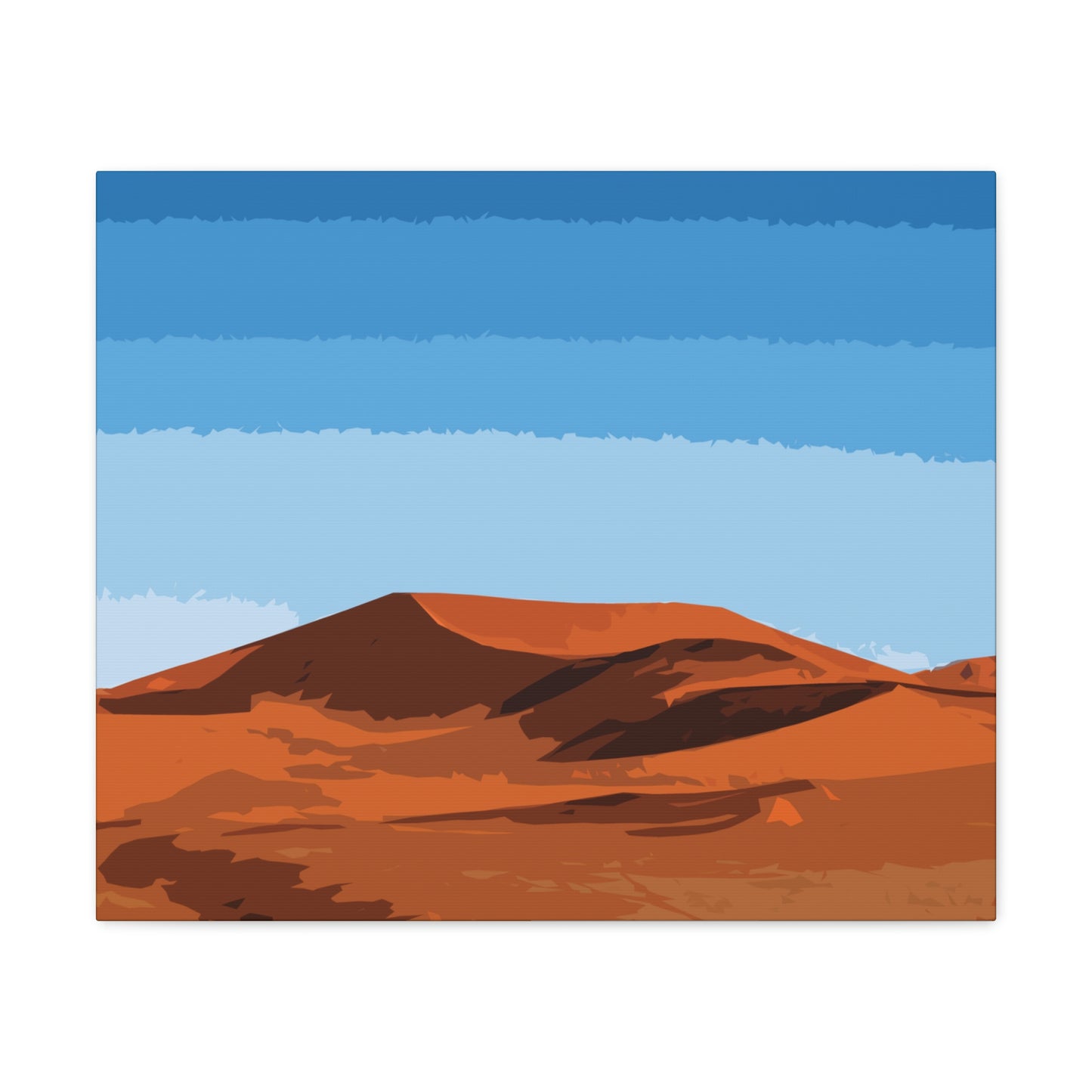 Landscape Desert Orange Sand Abstract Nature Modern Aesthetics Aesthetic Classic Art Canvas Gallery Wraps