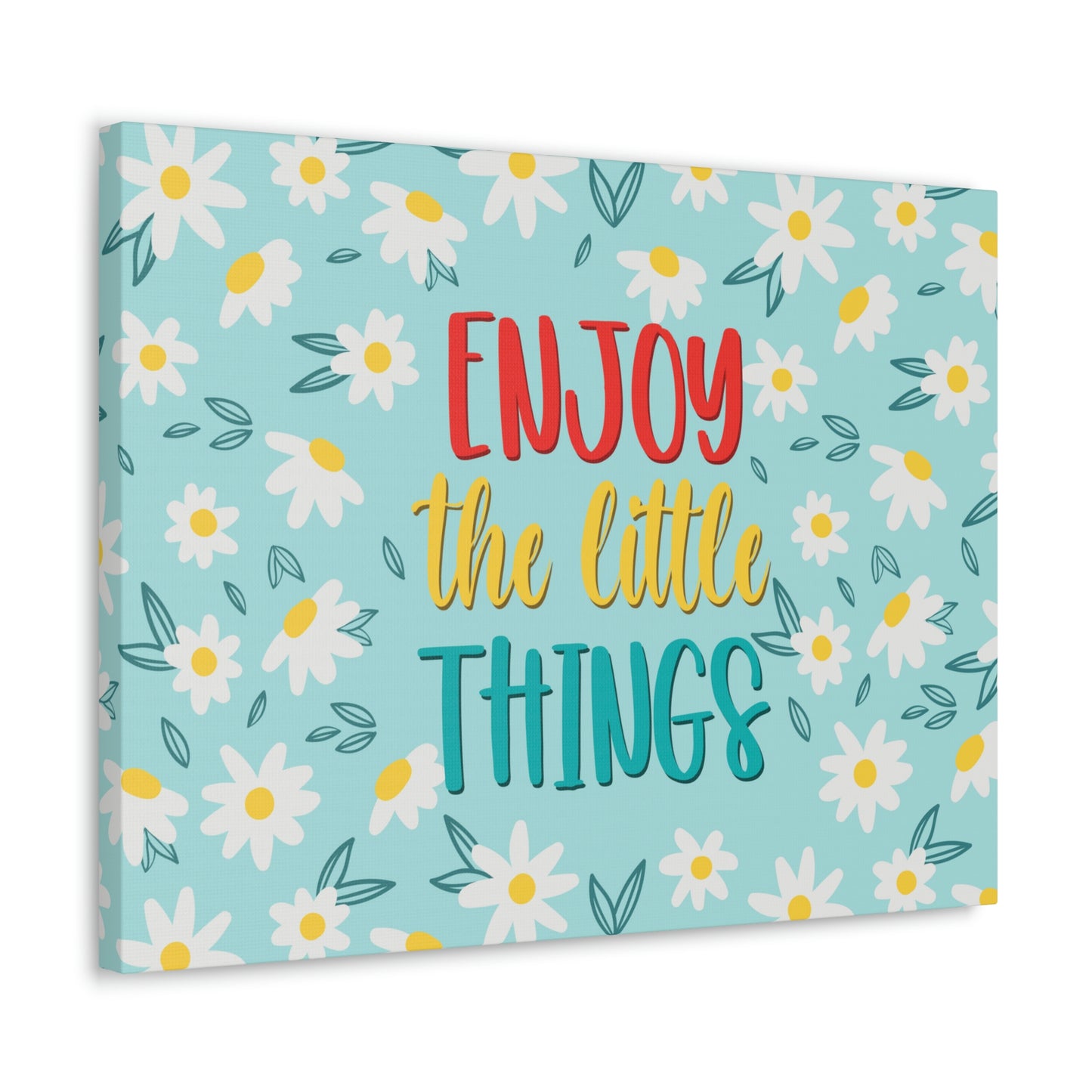 Enjoy The Little Things Aesthetic Classic Art Canvas Gallery Wraps