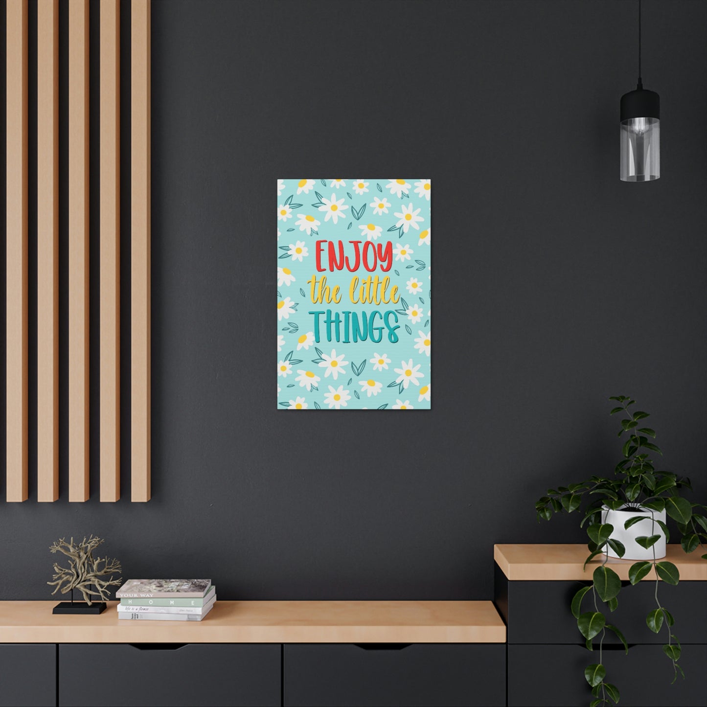 Enjoy The Little Things Aesthetic Classic Art Canvas Gallery Wraps