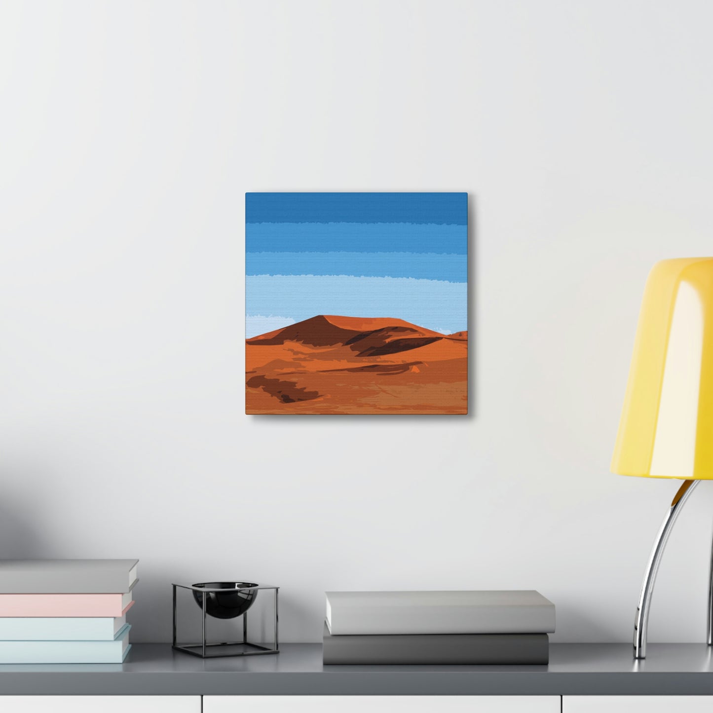 Landscape Desert Orange Sand Abstract Nature Modern Aesthetics Aesthetic Classic Art Canvas Gallery Wraps