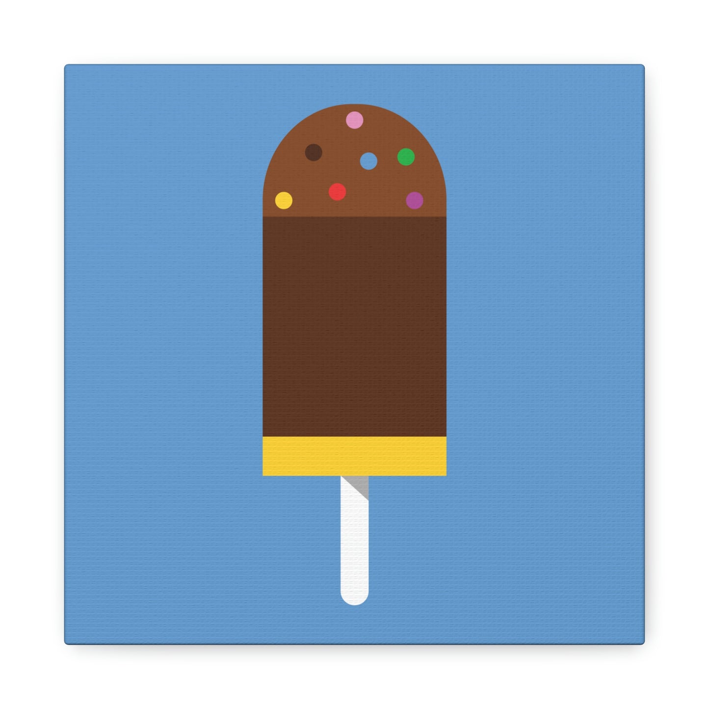 Ice Cream Lover Minimal Abstract Aesthetic Classic Art Canvas Gallery Wraps