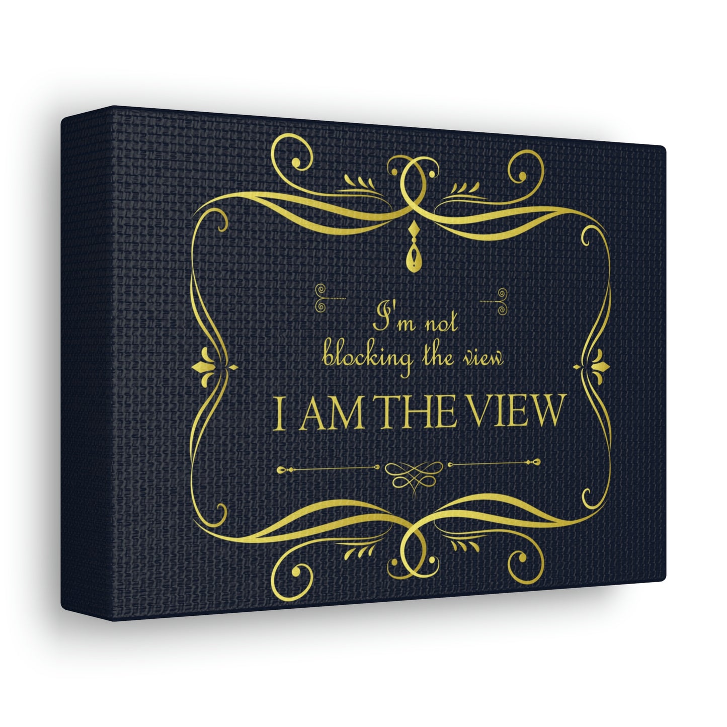 I Am Not Blocking The View. I Am The View Funny Sarcastic Sayings Aesthetic Classic Art Canvas Gallery Wraps