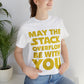 May The Stack Overflow Be With You Programming Humor Unisex Jersey Short Sleeve T-Shirt