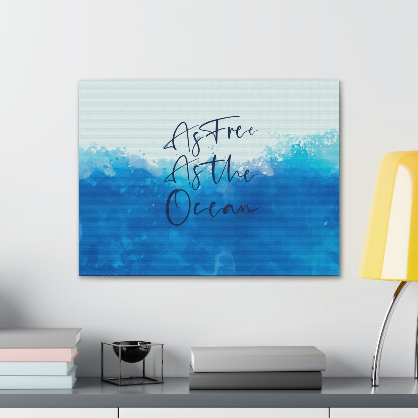 As Free As The Ocean Relationship Quotes Aesthetic Classic Art Canvas Gallery Wraps