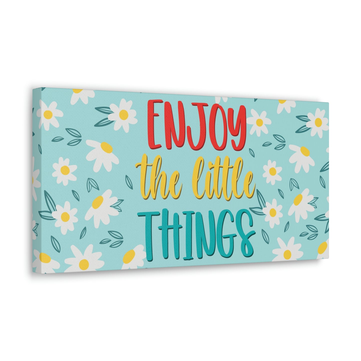 Enjoy The Little Things Aesthetic Classic Art Canvas Gallery Wraps