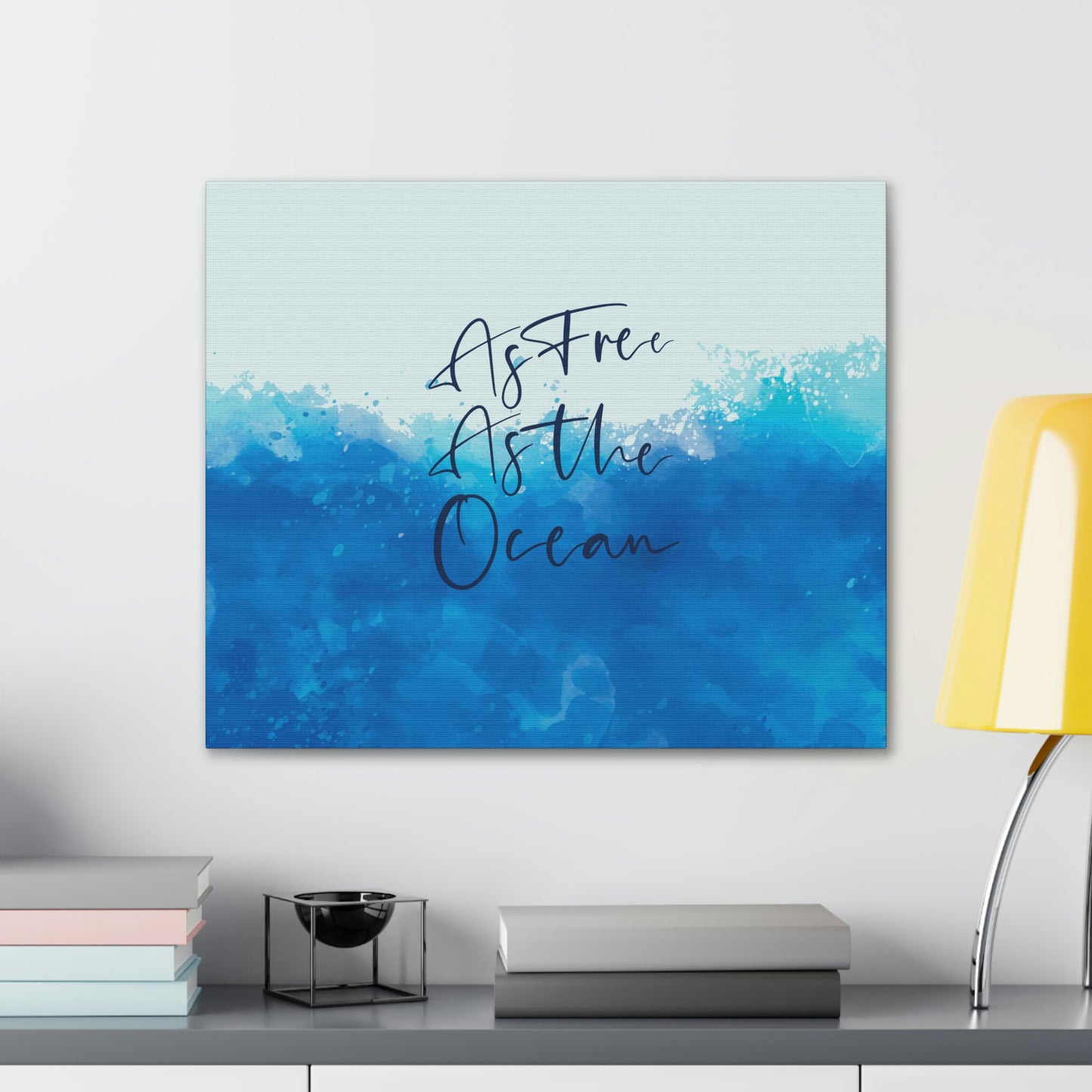 As Free As The Ocean Relationship Quotes Aesthetic Classic Art Canvas Gallery Wraps