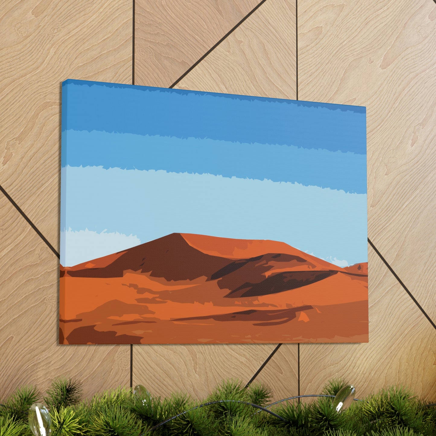 Landscape Desert Orange Sand Abstract Nature Modern Aesthetics Aesthetic Classic Art Canvas Gallery Wraps