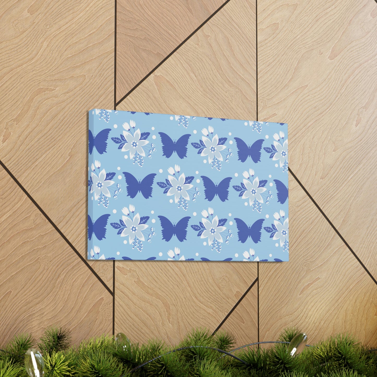 Butterfly Pattern Nature Animal Lovers Classic Art Canvas Gallery Wraps