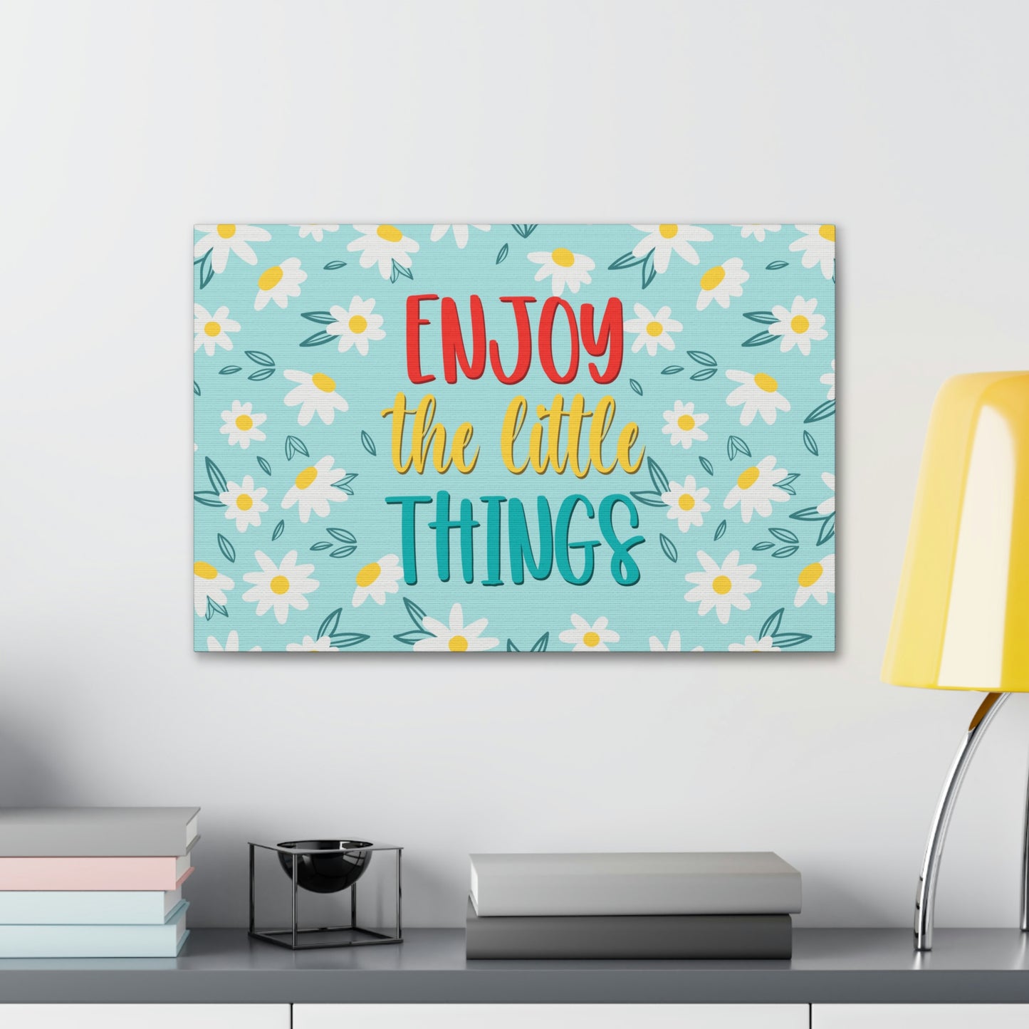 Enjoy The Little Things Aesthetic Classic Art Canvas Gallery Wraps