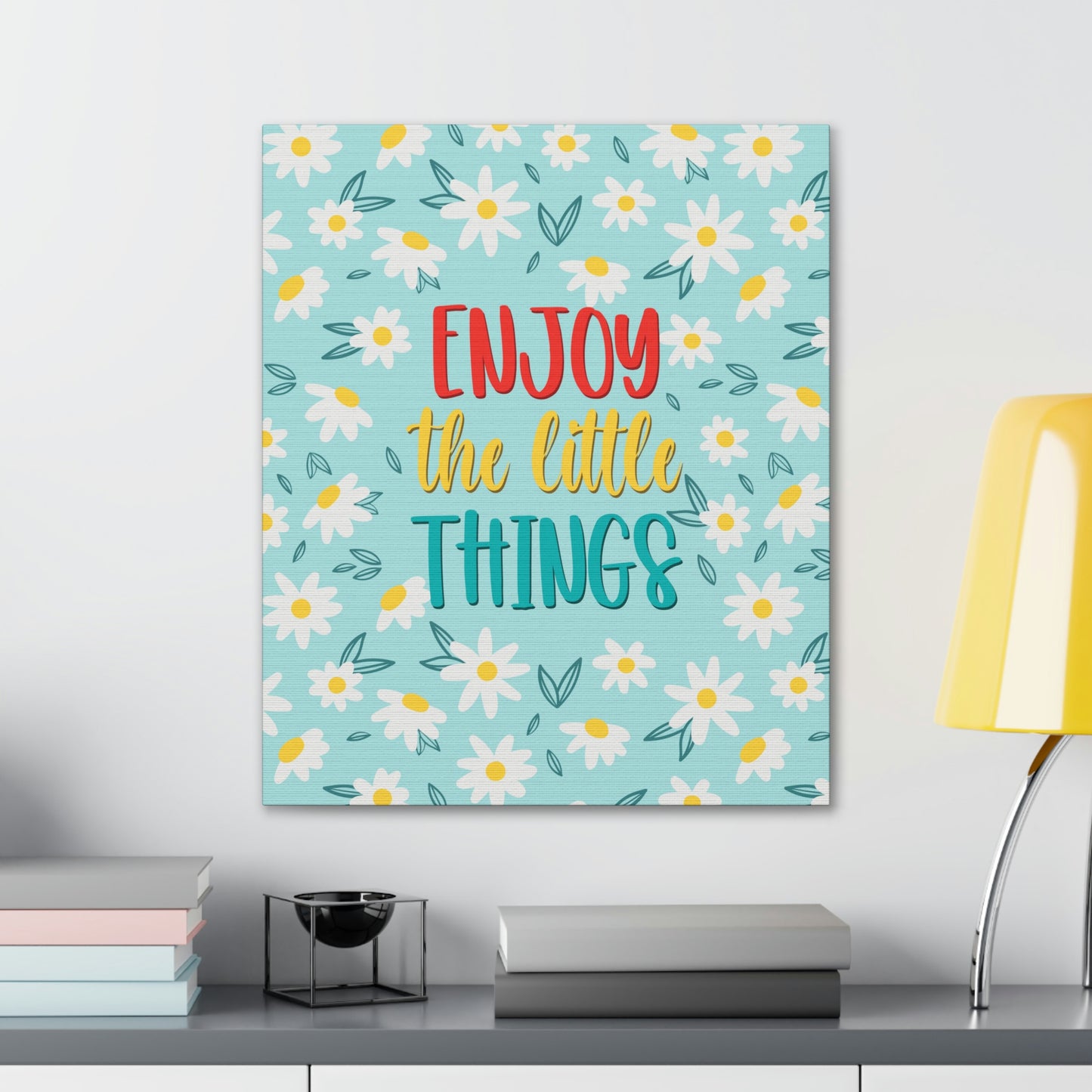 Enjoy The Little Things Aesthetic Classic Art Canvas Gallery Wraps