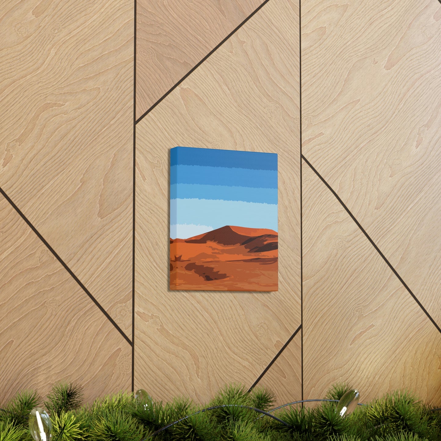 Landscape Desert Orange Sand Abstract Nature Modern Aesthetics Aesthetic Classic Art Canvas Gallery Wraps