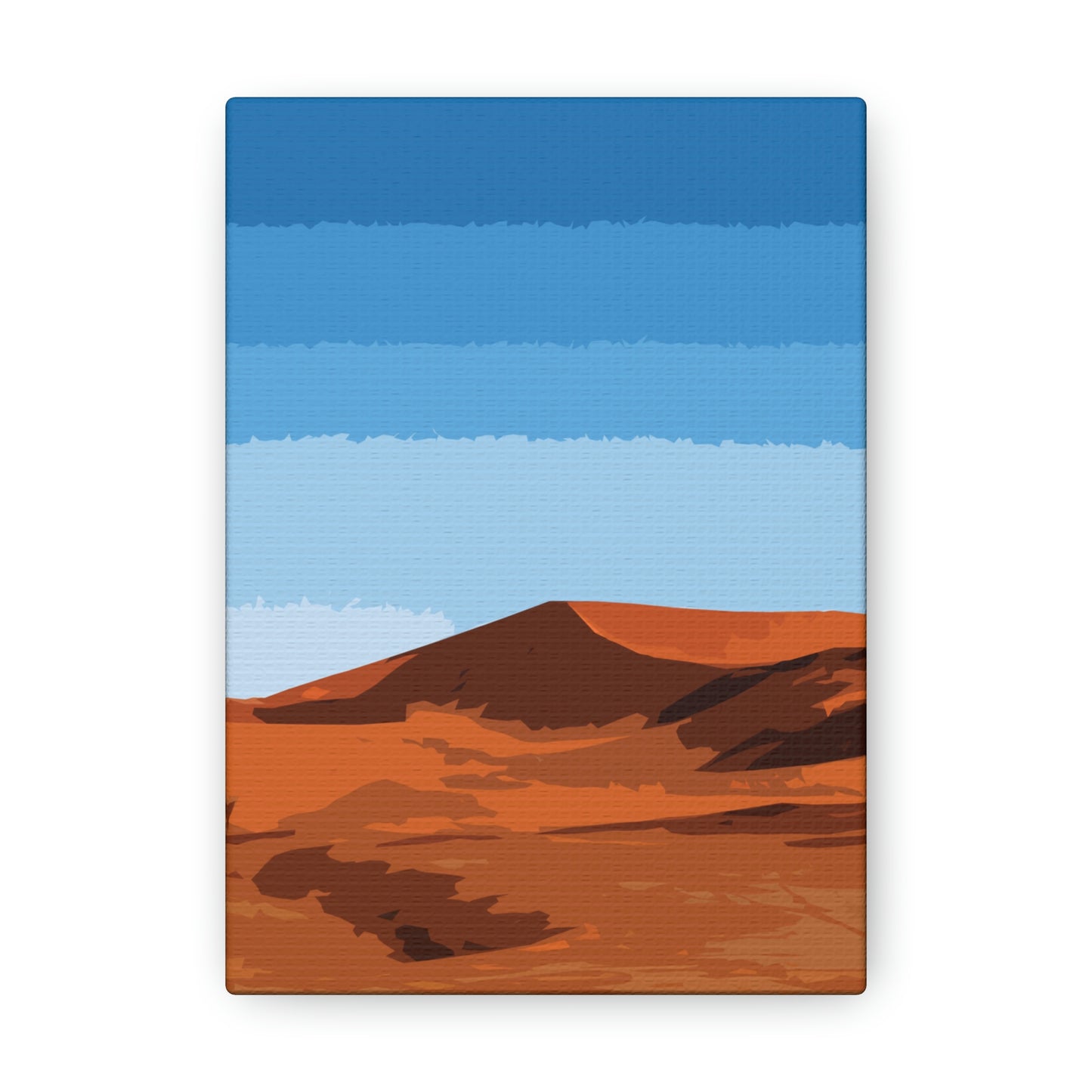 Landscape Desert Orange Sand Abstract Nature Modern Aesthetics Aesthetic Classic Art Canvas Gallery Wraps