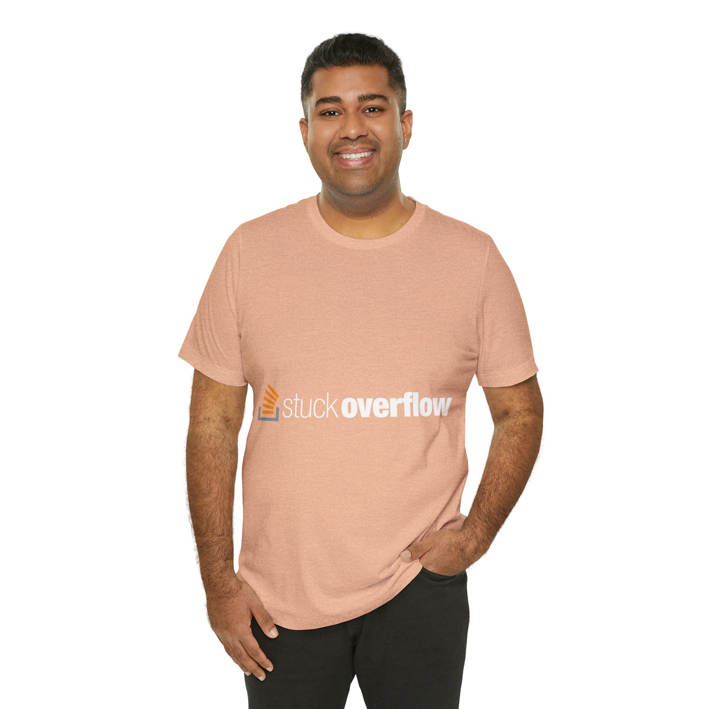 Stack Overflow Funny IT Developer Programming Nerdy Unisex Jersey Short Sleeve T-Shirt