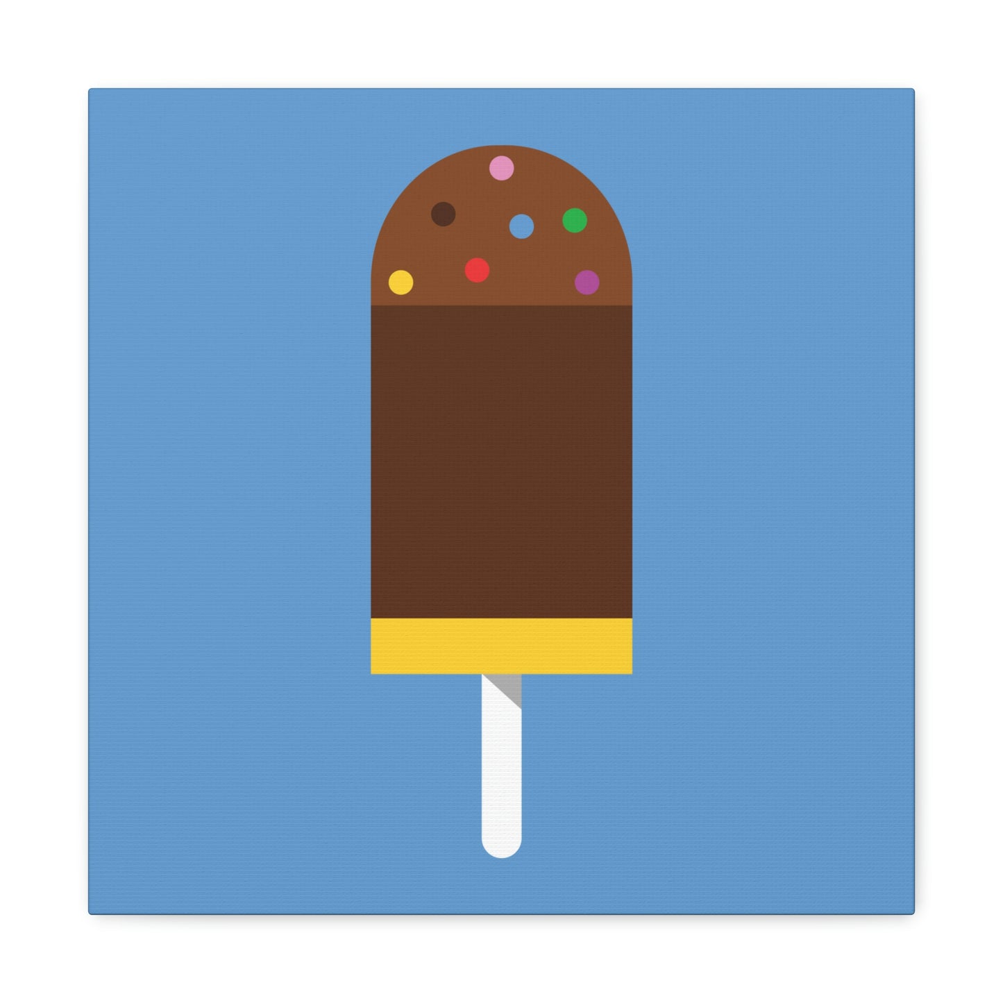 Ice Cream Lover Minimal Abstract Aesthetic Classic Art Canvas Gallery Wraps