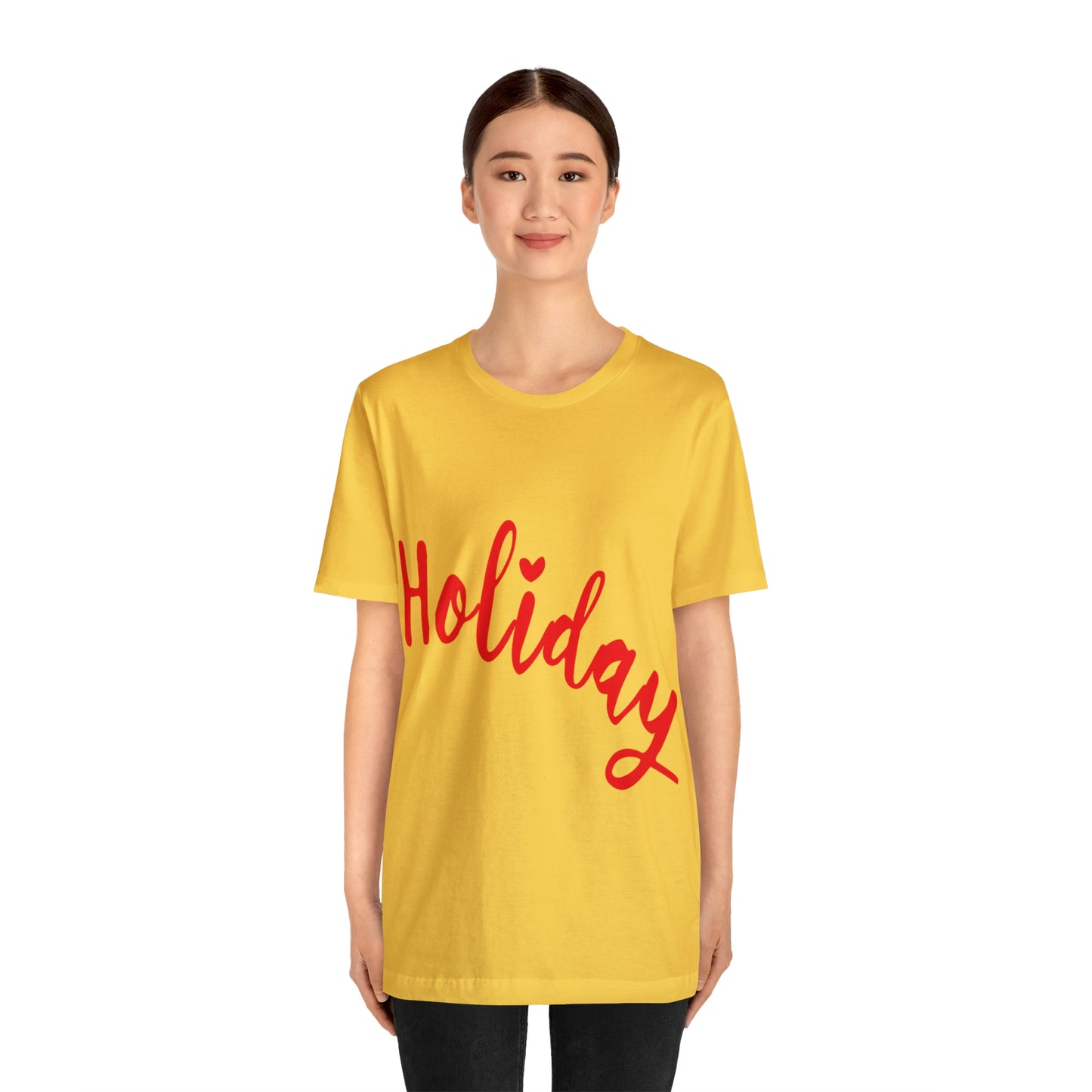 Holidays Red Text Weekend Quotes Unisex Jersey Short Sleeve T-Shirt