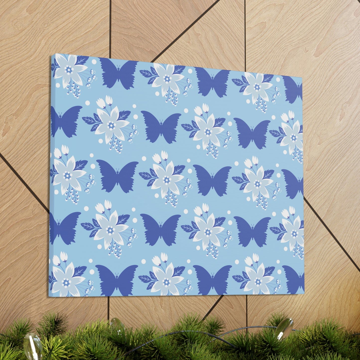 Butterfly Pattern Nature Animal Lovers Classic Art Canvas Gallery Wraps