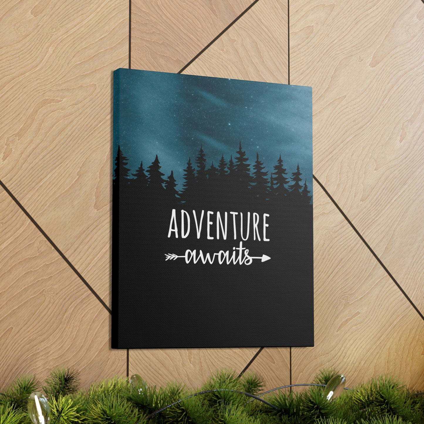 Adventure Awaits Art Vacation Landscape Explore Aesthetic Classic Art Canvas Gallery Wraps