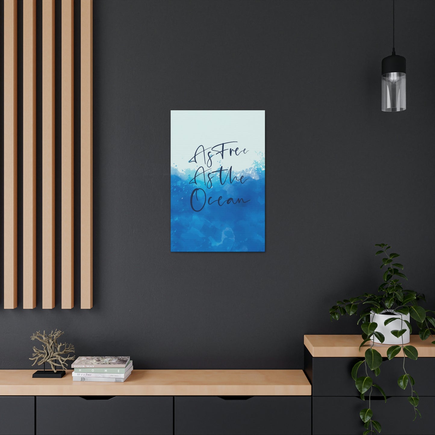 As Free As The Ocean Relationship Quotes Aesthetic Classic Art Canvas Gallery Wraps