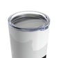 Black White Cat with Shadow Zen Animals Lovers Stainless Steel Hot or Cold Vacuum Tumbler 20oz