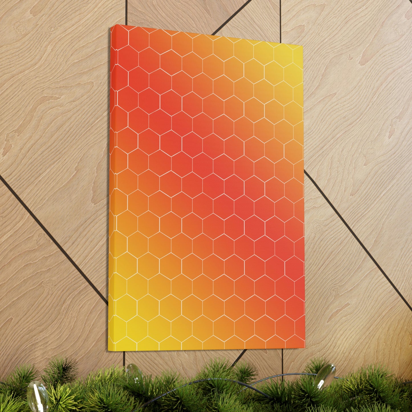 Bee Honeycomb Honey Nature Lovers Classic Art Canvas Gallery Wraps