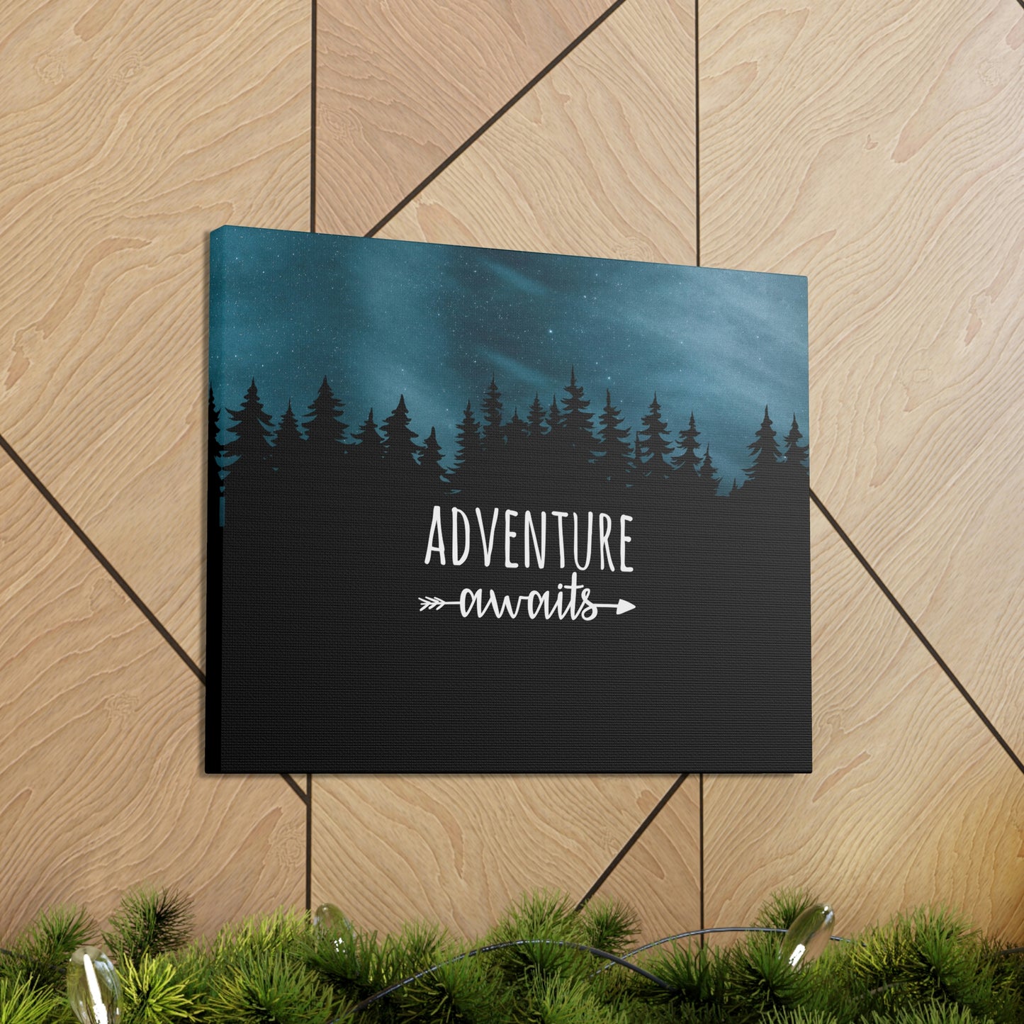 Adventure Awaits Art Vacation Landscape Explore Aesthetic Classic Art Canvas Gallery Wraps