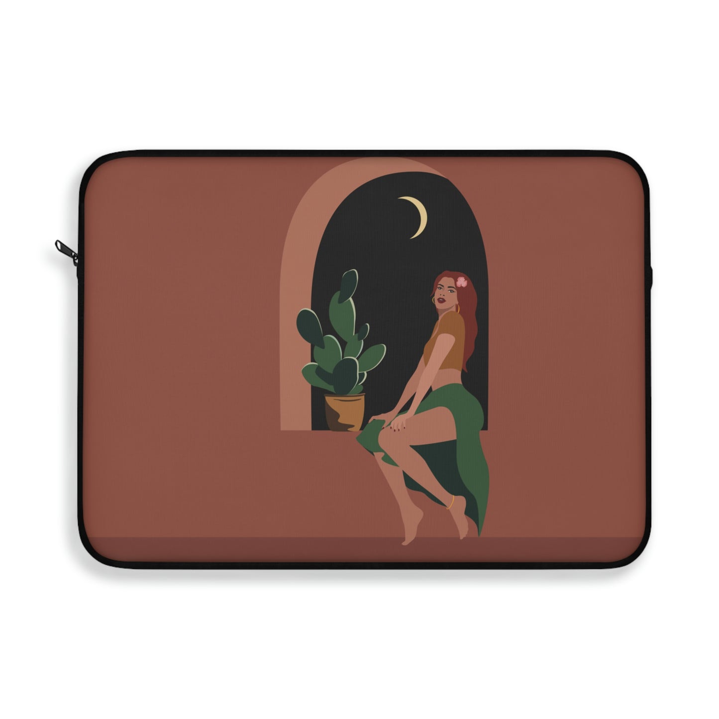 Island Girl Siesta Freen Plant Boho Style Art Laptop Sleeve