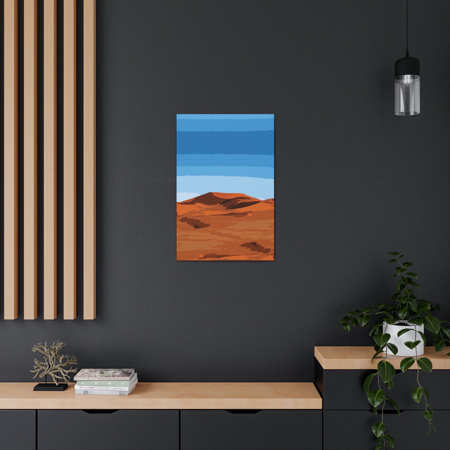 Landscape Desert Orange Sand Abstract Nature Modern Aesthetics Aesthetic Classic Art Canvas Gallery Wraps