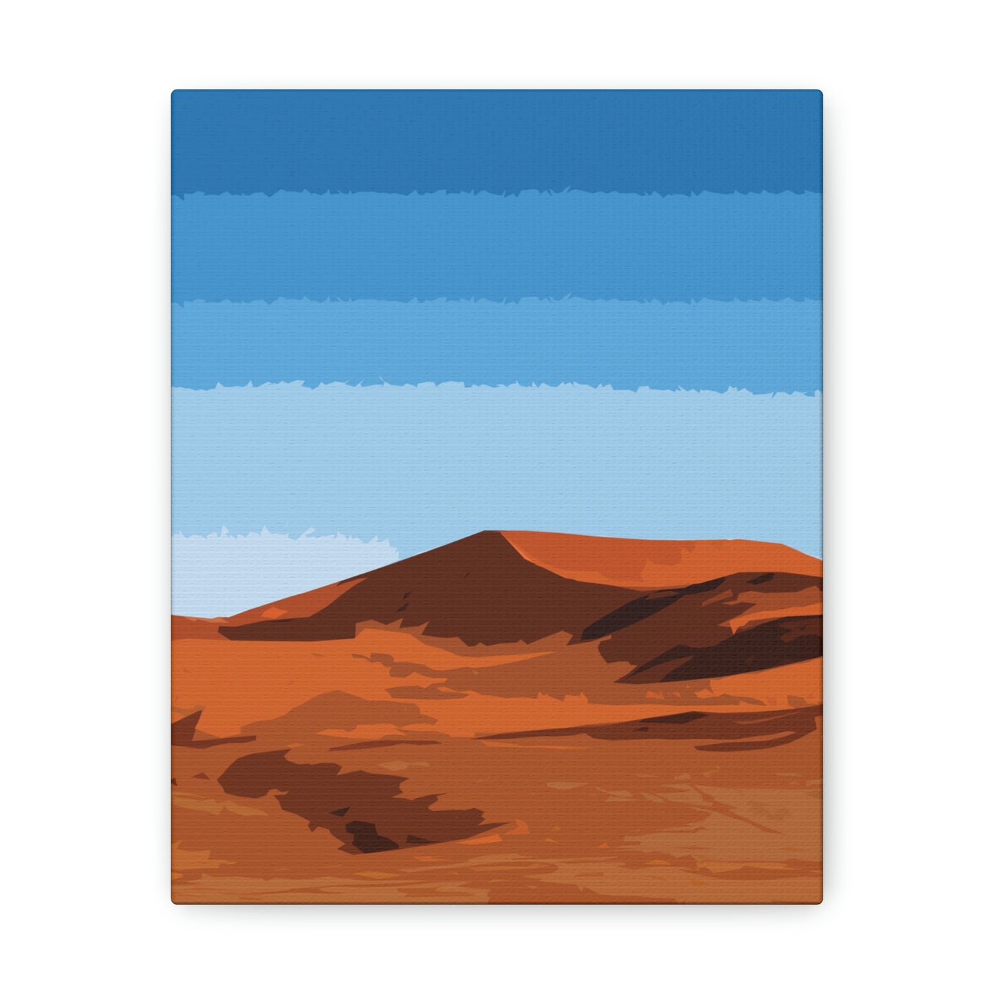 Landscape Desert Orange Sand Abstract Nature Modern Aesthetics Aesthetic Classic Art Canvas Gallery Wraps