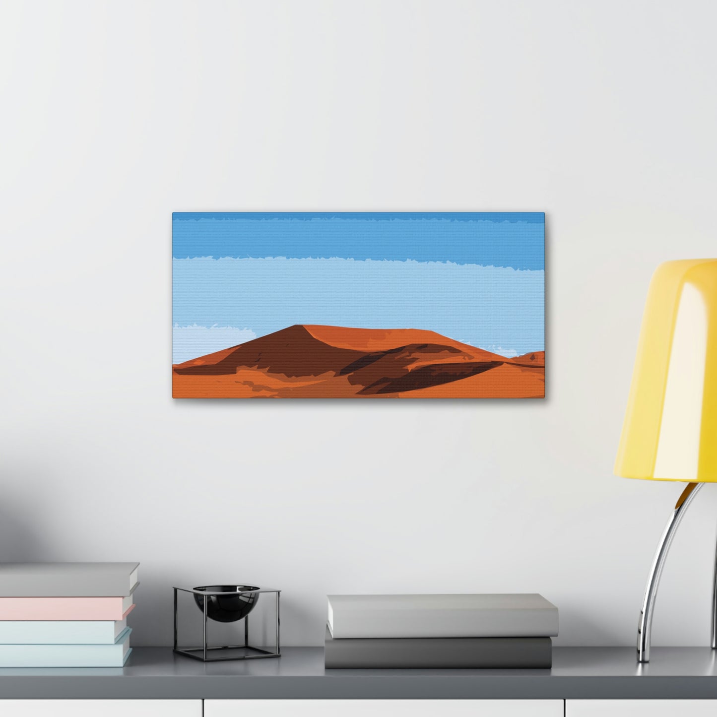 Landscape Desert Orange Sand Abstract Nature Modern Aesthetics Aesthetic Classic Art Canvas Gallery Wraps