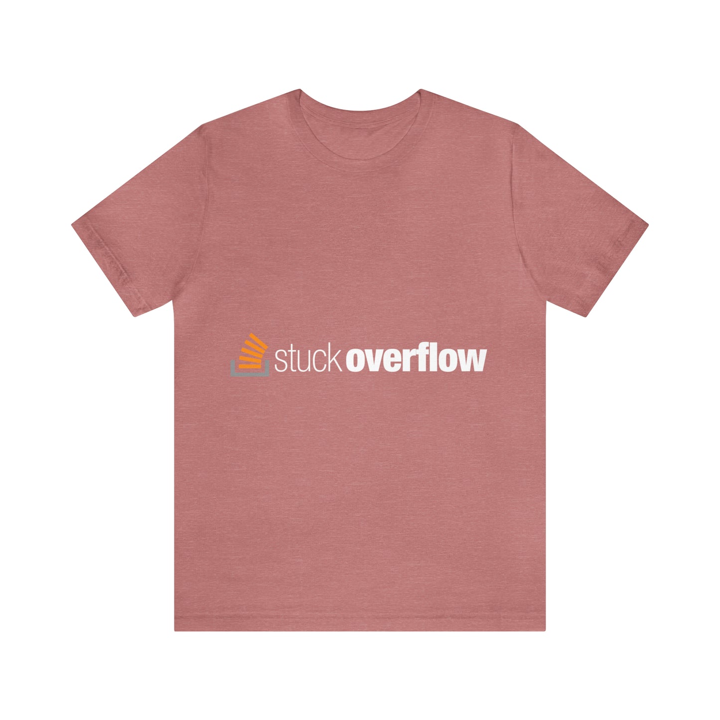 Stack Overflow Funny IT Developer Programming Nerdy Unisex Jersey Short Sleeve T-Shirt