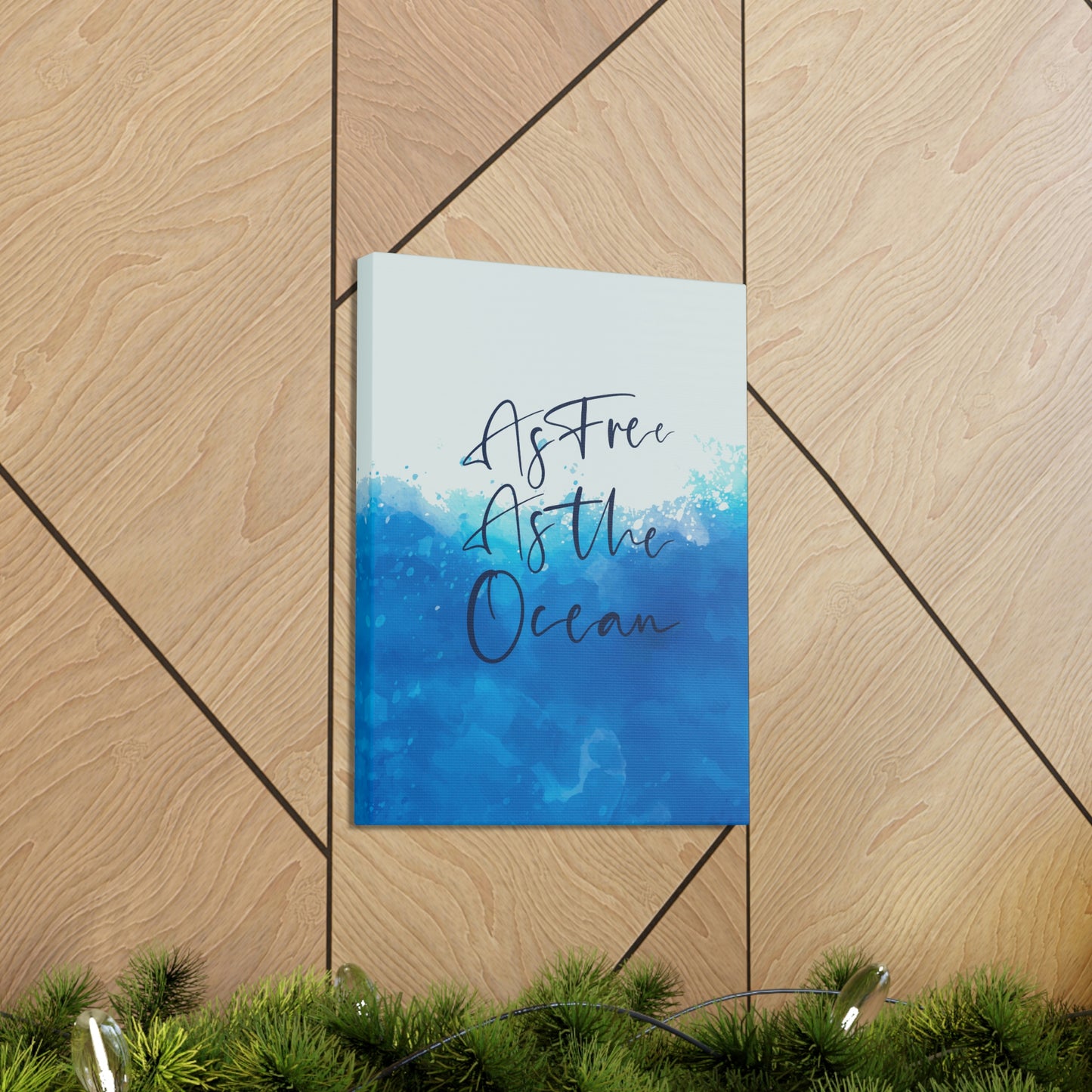 As Free As The Ocean Relationship Quotes Aesthetic Classic Art Canvas Gallery Wraps