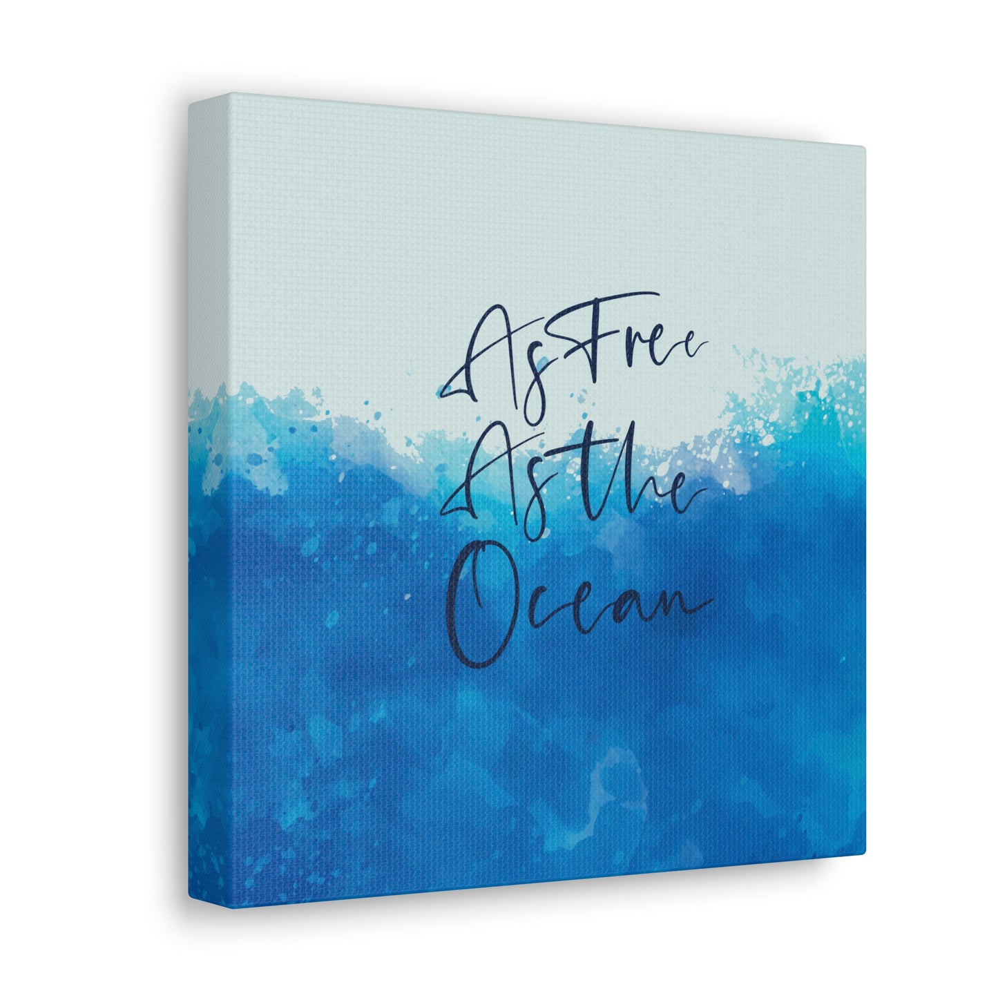 As Free As The Ocean Relationship Quotes Aesthetic Classic Art Canvas Gallery Wraps