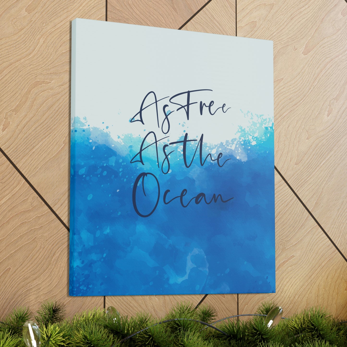 As Free As The Ocean Relationship Quotes Aesthetic Classic Art Canvas Gallery Wraps