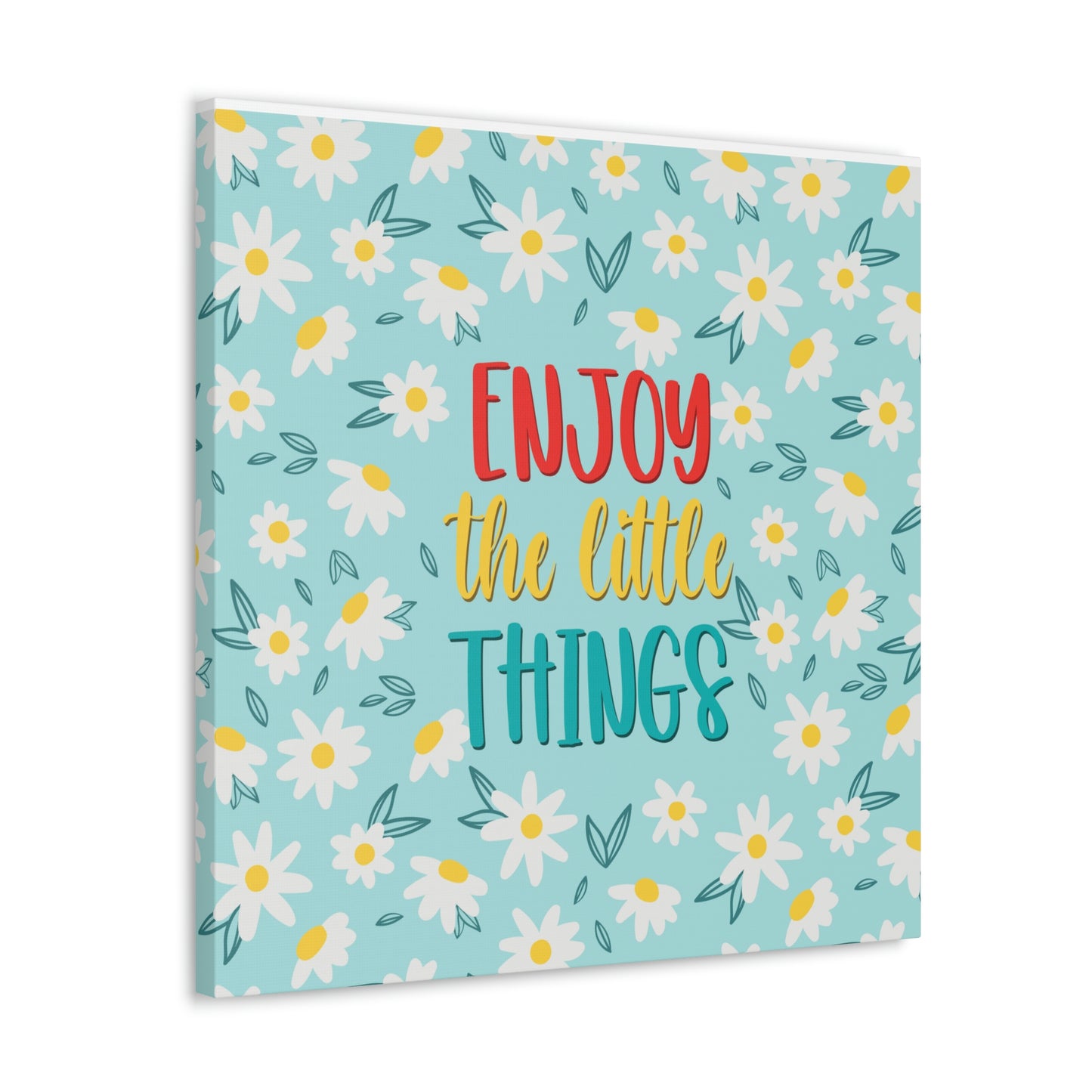 Enjoy The Little Things Aesthetic Classic Art Canvas Gallery Wraps